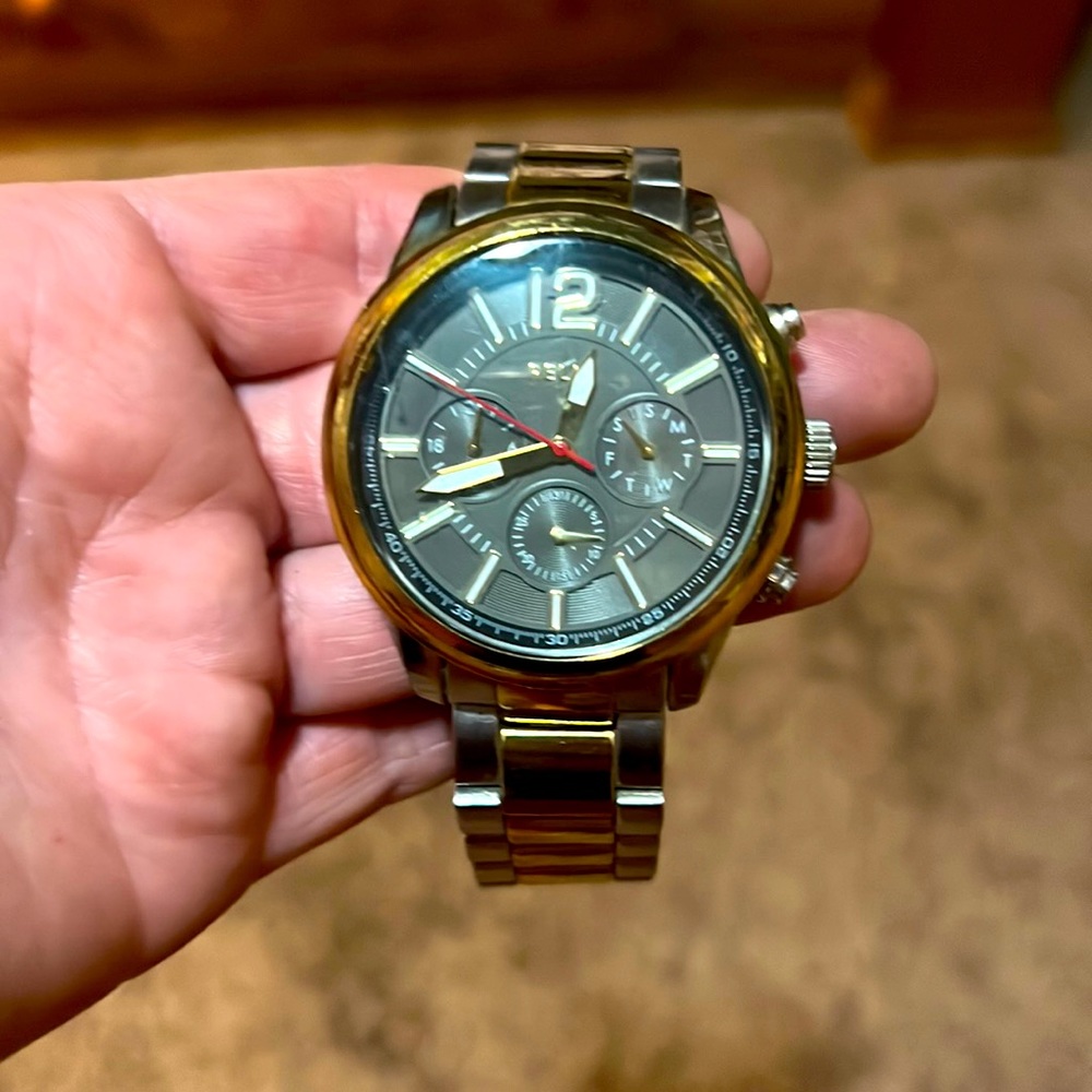 BY RELIC Watch old watch gold plated silver maybe nickel no battery included